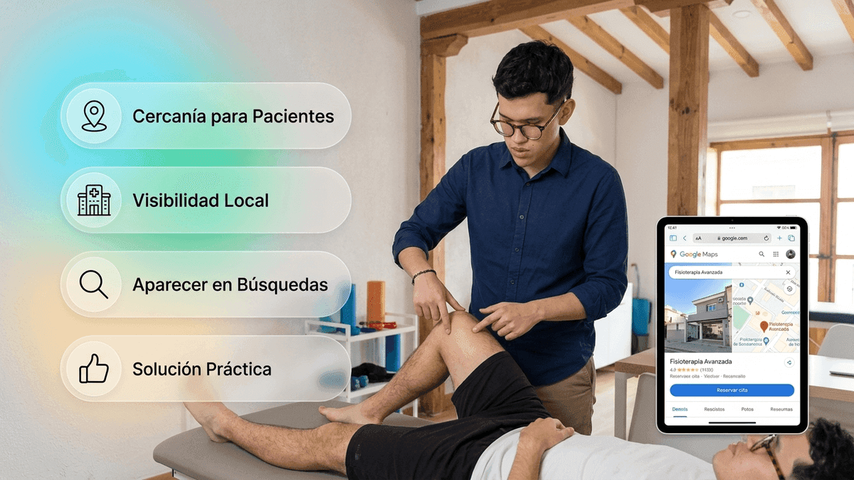 Cómo aparecer en Google Maps con mi clínica de fisioterapia