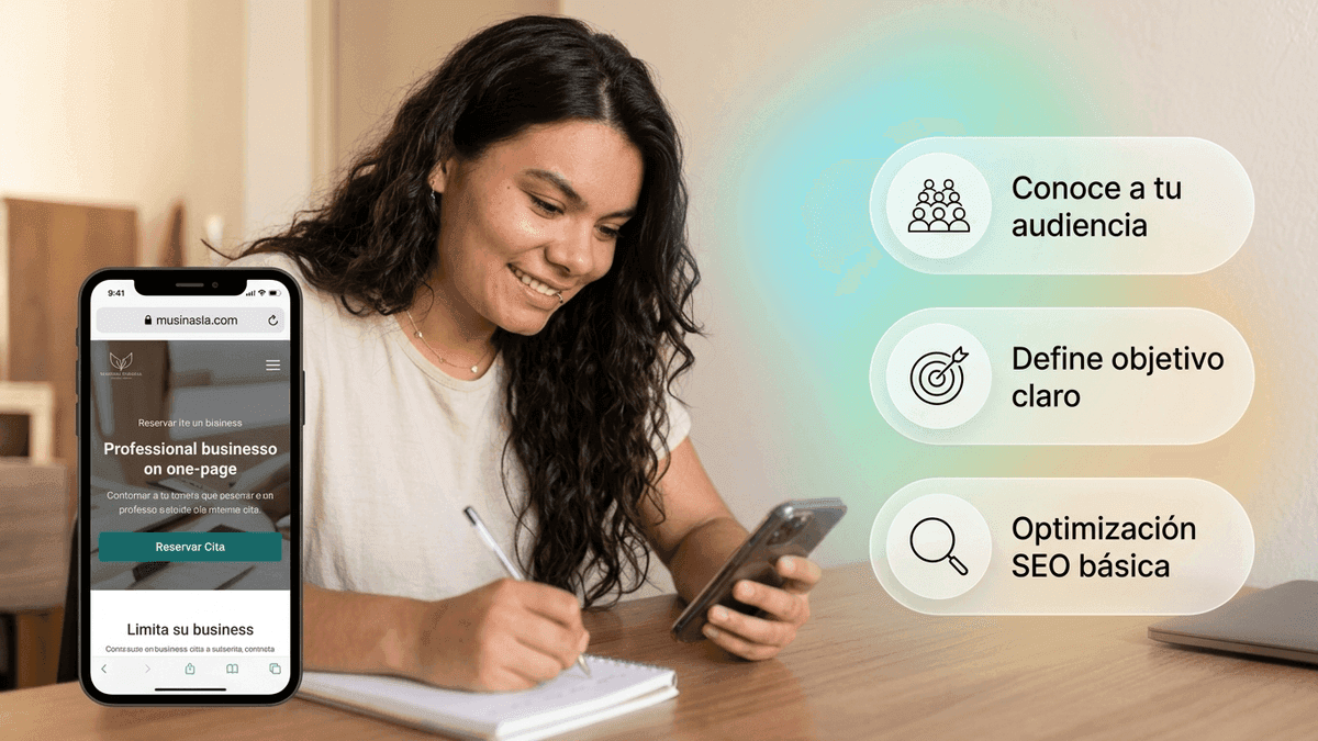 Consejos para escribir contenido efectivo en tu one page