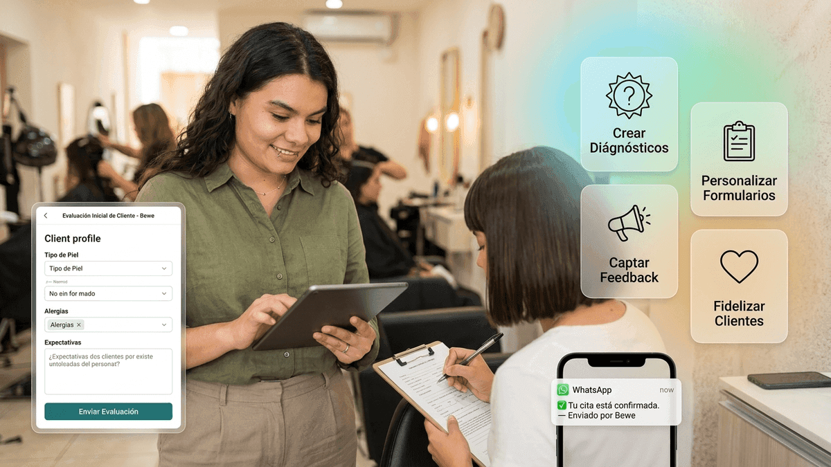 Crea formularios, diagnósticos o evaluaciones con Bewe