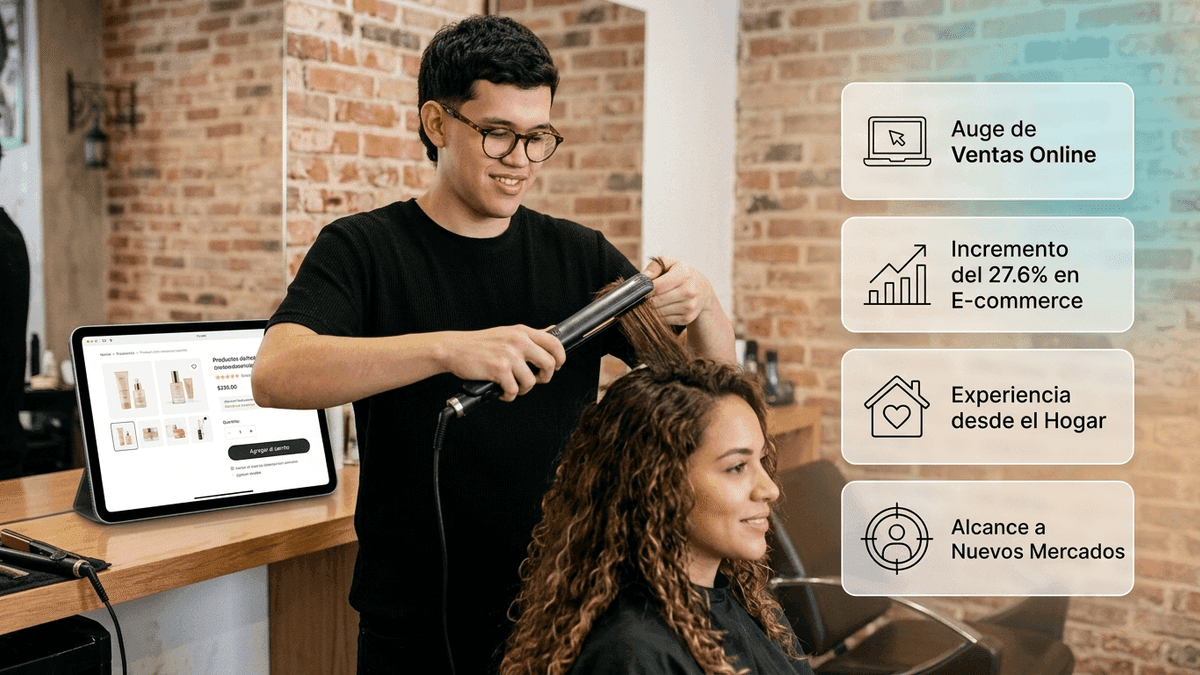 Crecimiento del e-commerce y ventas online en el sector profesional de la belleza