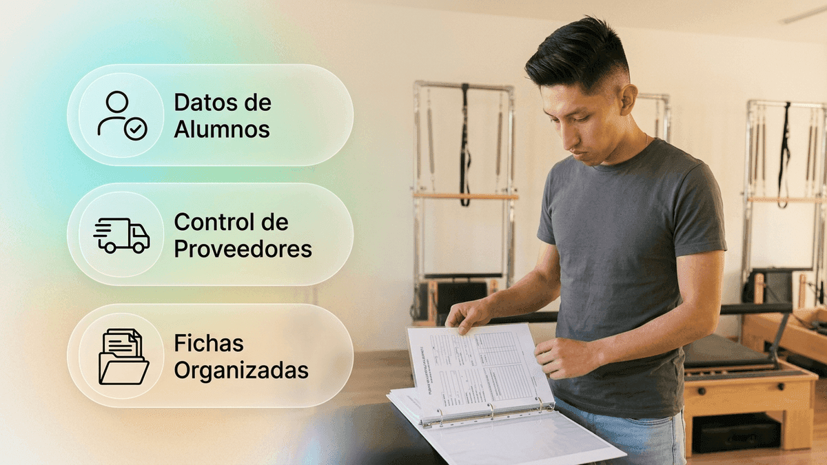 Fichas de control de clientes y proveedores para tu centro de Pilates