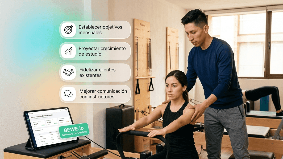 Informes de gestión para estudio de Pilates