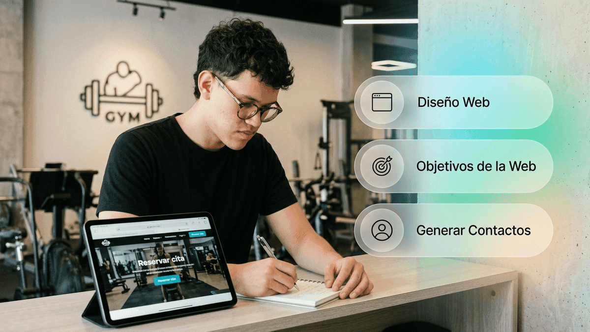 Páginas web de gimnasios: diseño y objetivos