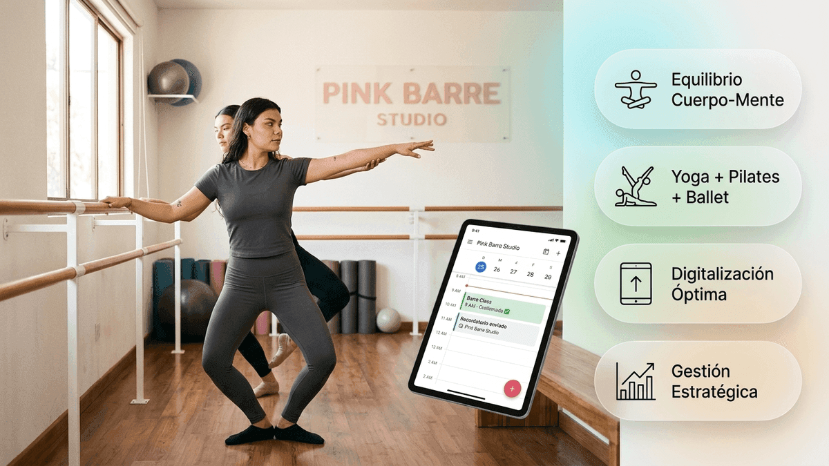 Pink Barre Studio, la combinación de tres disciplinas y la tecnología