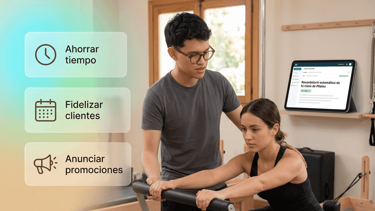 Programa el envío de correos para tu estudio de Pilates