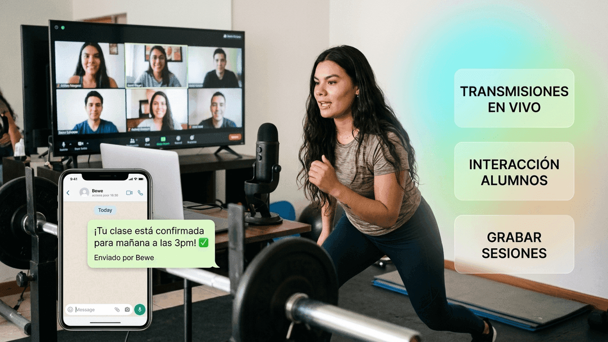 ¿Qué herramientas usar para transmitir tus clases de entrenamiento personal?