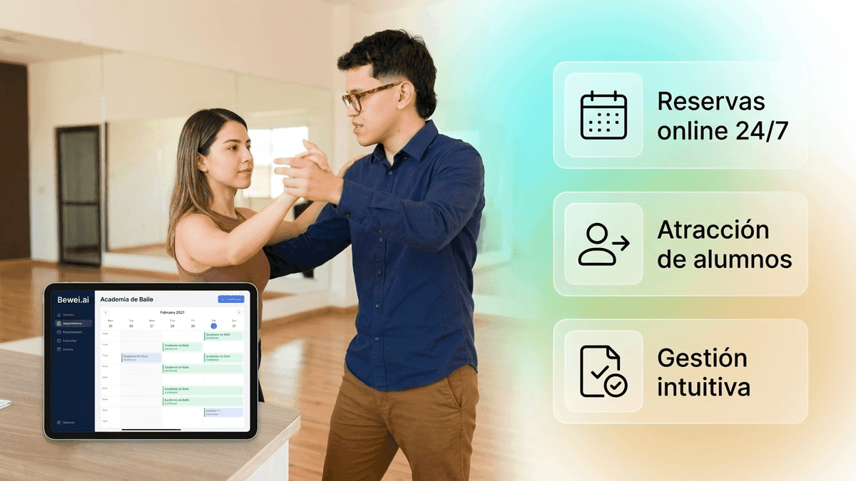 Software para agendar citas en línea en tu academia de baile